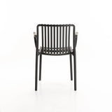 IBIZA CHAIR W/ARMS - DARK GREY