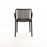 IBIZA CHAIR W/ARMS - BLACK