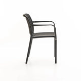 IBIZA CHAIR W/ARMS - DARK GREY