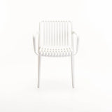 IBIZA CHAIR W/ARMS - WHITE