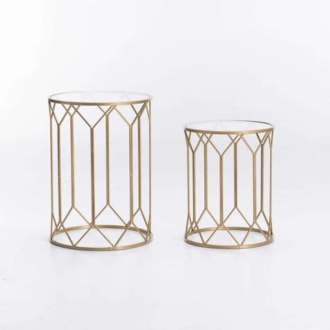 ICARUS SET OF 2 TABLES - GOLD