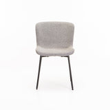 INDIE BOUCLÉ FABRIC DINING CHAIR - GREY