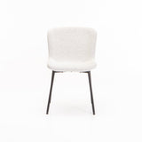 INDIE BOUCLÉ FABRIC DINING CHAIR - CREAM