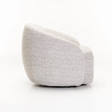 INDIGO FABRIC SWIVEL CHAIR - LIGHT GREY