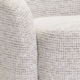 INDIGO FABRIC SWIVEL CHAIR - LIGHT GREY