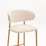 ISLA FABRIC BARSTOOL NATURAL LEG