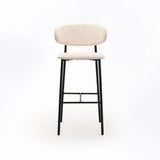 ISLA FABRIC BARSTOOL BLACK LEG