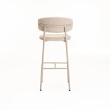 ISLA FABRIC BARSTOOL - CREAM/LIGHT LEG