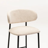 ISLA FABRIC BARSTOOL BLACK LEG