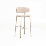 ISLA FABRIC BARSTOOL - CREAM/LIGHT LEG