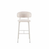 ISLA FABRIC BARSTOOL - CREAM/LIGHT LEG
