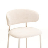 ISLA FABRIC BARSTOOL - CREAM/LIGHT LEG
