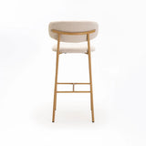 ISLA FABRIC BARSTOOL NATURAL LEG