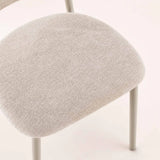 ISLA FABRIC DINING CHAIR - CREAM