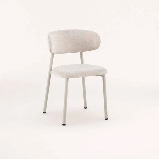 ISLA FABRIC DINING CHAIR - CREAM