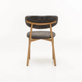ISLA FABRIC DINING CHAIR - GREY/NATURAL