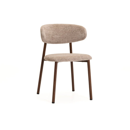 ISLA FABRIC DINING CHAIR - LATTE