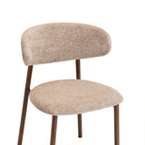 ISLA FABRIC DINING CHAIR - LATTE