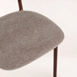 ISLA FABRIC DINING CHAIR - LATTE