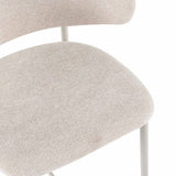 ISLA FABRIC KITCHEN STOOL - LIGHT LEG