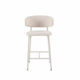 ISLA FABRIC KITCHEN STOOL - LIGHT LEG