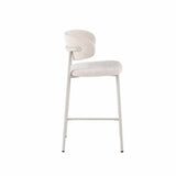 ISLA FABRIC KITCHEN STOOL - LIGHT LEG