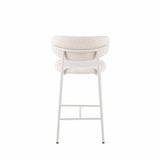 ISLA FABRIC KITCHEN STOOL - LIGHT LEG