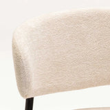 ISLA FABRIC KITCHEN STOOL - BLACK LEG