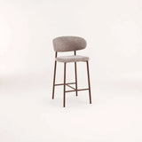 ISLA FABRIC KITCHEN STOOL - LATTE