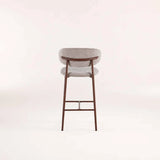 ISLA FABRIC KITCHEN STOOL - LATTE