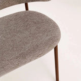 ISLA FABRIC KITCHEN STOOL - LATTE
