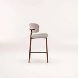 ISLA FABRIC KITCHEN STOOL - LATTE