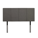 JANE FABRIC QUEEN HEADBOARD - GREY