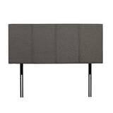 JANE FABRIC DOUBLE HEADBOARD - GREY