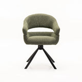JEN FABRIC DINING CHAIR W/SWIVEL - GREEN
