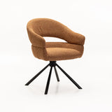 JEN FABRIC DINING CHAIR W/SWIVEL - RUST