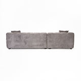 JOLIE FABRIC CORNER CHAISE - GREY - LEFT