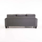 JOMO FABRIC CORNER CHAISE - DARK GREY