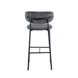 JOSIE FABRIC BARSTOOL - GREY