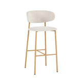 JOSIE FABRIC BARSTOOL-NATURAL LEG
