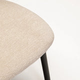 JOSIE FABRIC DINING CHAIR - CREAM/BLACK