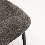 JOSIE FABRIC DINING CHAIR - GREY/BLACK