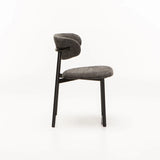 JOSIE FABRIC DINING CHAIR - GREY/BLACK