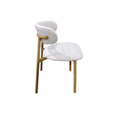 JOSIE FABRIC DINING CHAIR - CREAM/NATURAL