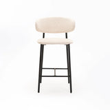 JOSIE FABRIC KITCHEN STOOL - CREAM