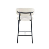 JOSIE FABRIC KITCHEN STOOL - CREAM