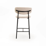 JOSIE FABRIC KITCHEN STOOL - CREAM
