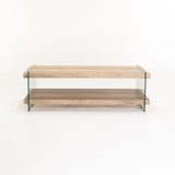 JULEP 110x55cm 8MM TEMPERED GLASS COFFEE TABLE