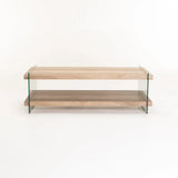 JULEP 110x55cm 8MM TEMPERED GLASS COFFEE TABLE