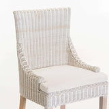 JUNI RATTAN WHITEWASH DINING CHAIR